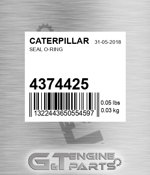 437-4425 Seal O-ring