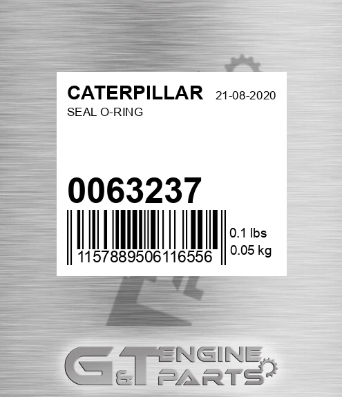 0063237 Seal O-ring for CATERPILLAR