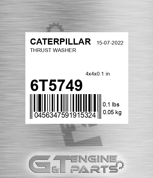 6T-5749 Thrust Washer for CATERPILLAR