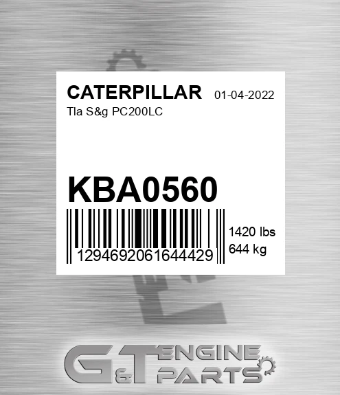 KBA0560 Tla S&g Pc200lc
