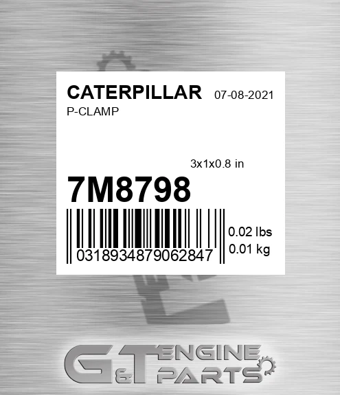 7M-8798 P-clamp for CATERPILLAR