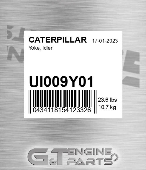 UI009Y01 Yoke, Idler