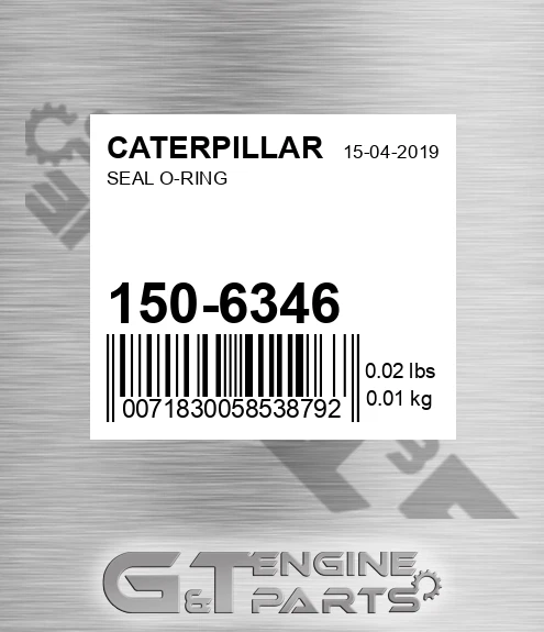 150-6346 Seal O-ring