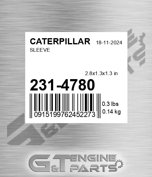 2314780 Sleeve for CATERPILLAR