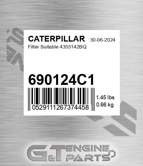 690124C1 Filter Suitable 4355142bq