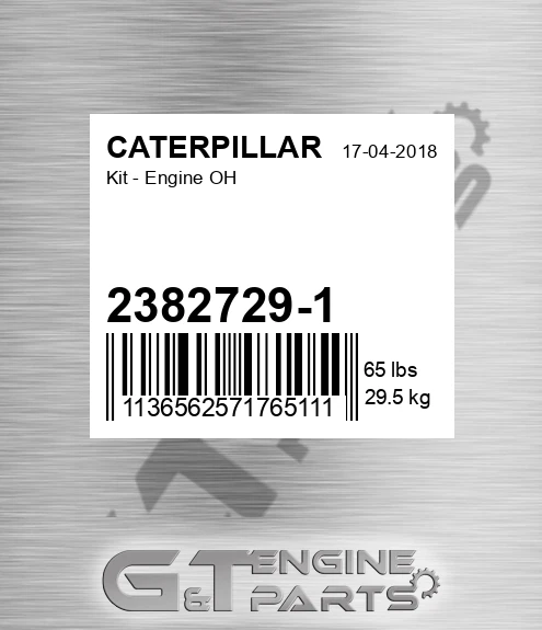 2382729-1 Kit - Engine Oh for CATERPILLAR