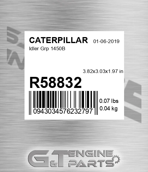 R58832 Idler Grp 1450b