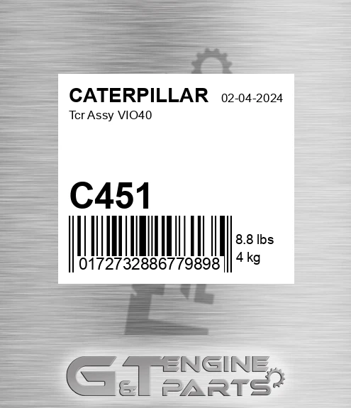C451 Tcr Assy Vio40 for CATERPILLAR