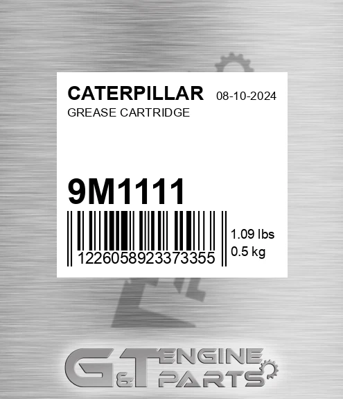 9M-1111 Grease Cartridge for CATERPILLAR