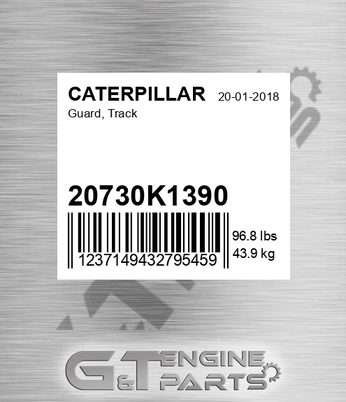 20730K1390 Guard, Track for CATERPILLAR