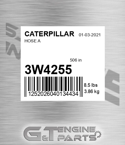 3W4255 Hose A for CATERPILLAR