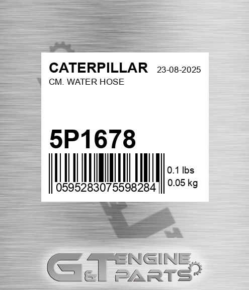 5P-1678 Cm. Water Hose for CATERPILLAR