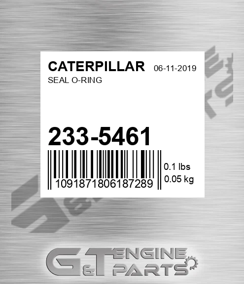 233-5461 Seal O-ring