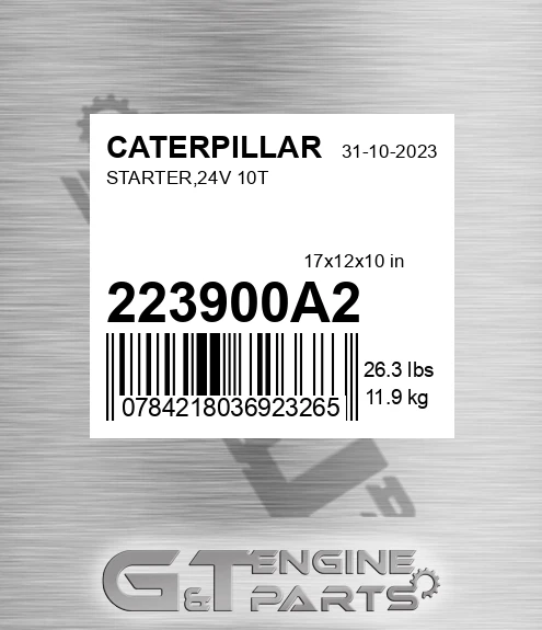 223900A2 Starter,24v 10t