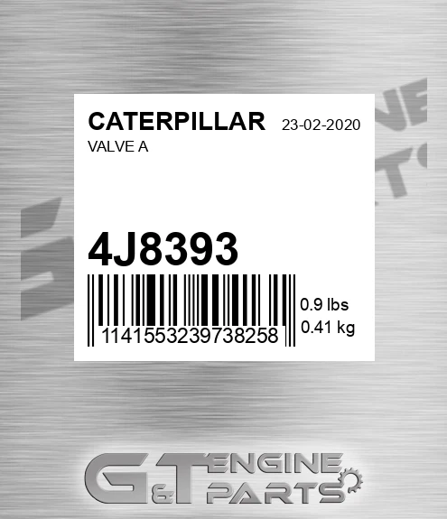 4J8393 Valve A