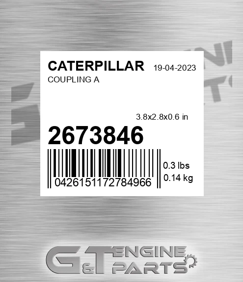 2673846 Coupling A for CATERPILLAR