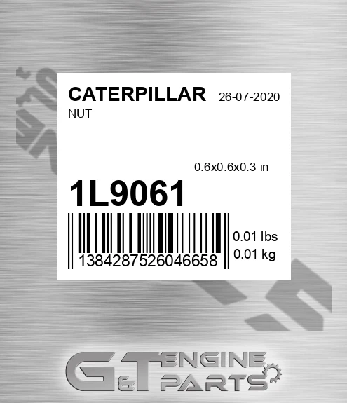 1L-9061 Nut for CATERPILLAR