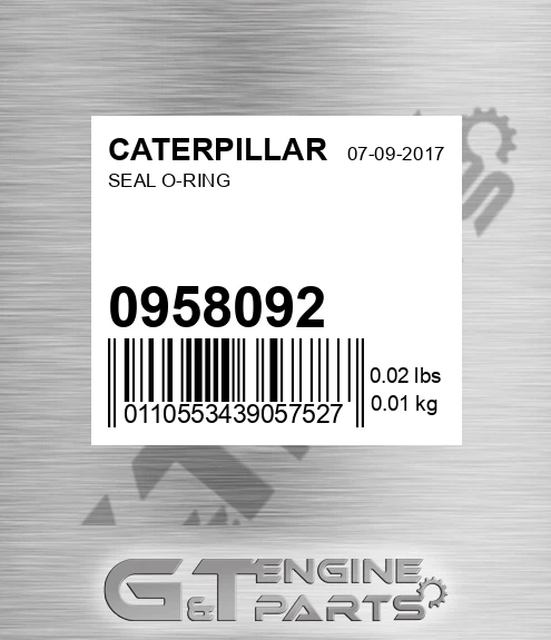 095-8092 Seal O-ring for CATERPILLAR