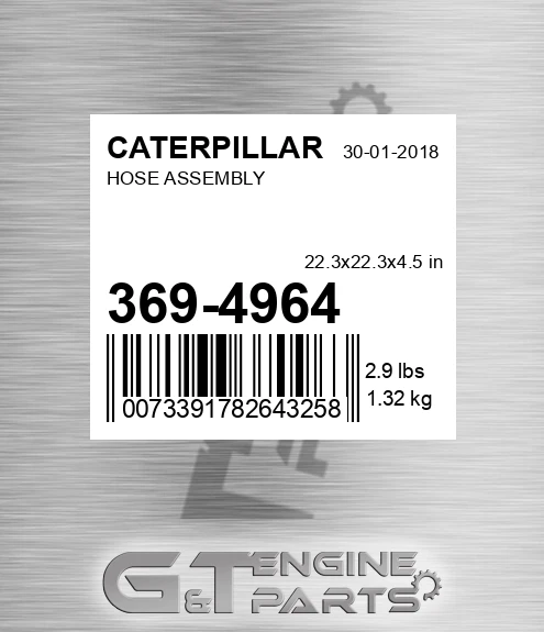 369-4964 CATERPILLAR Hose Assembly