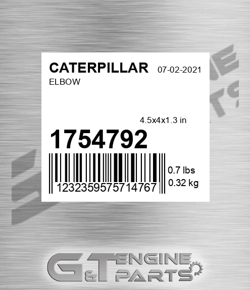 1754792 CATERPILLAR Elbow