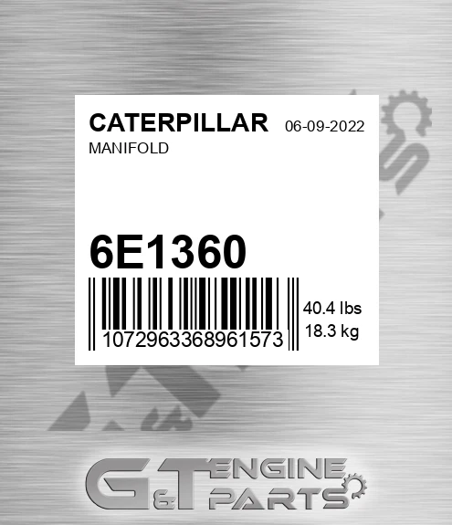 6E1360 Manifold