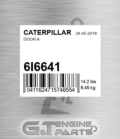 6I6641 Door for CATERPILLAR