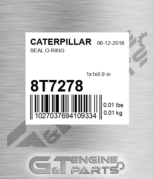 8T-7278 Seal O-ring for CATERPILLAR
