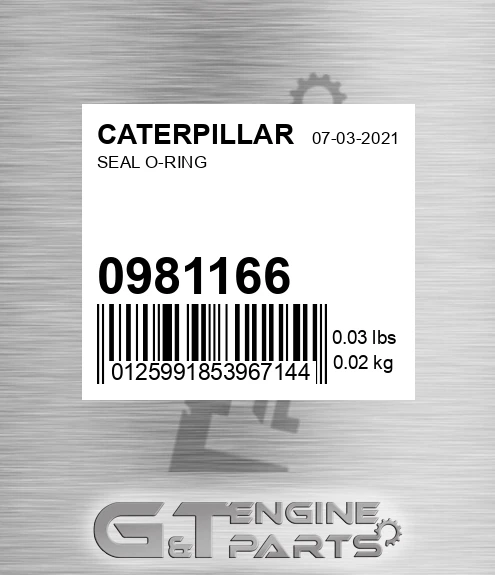098-1166 Seal O-ring