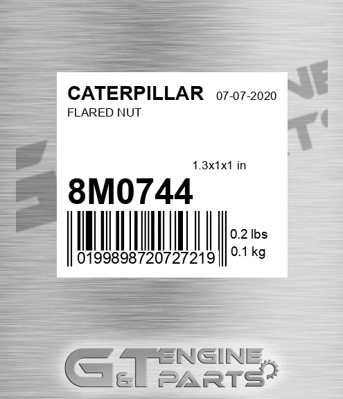 8M-0744 Flared Nut for CATERPILLAR