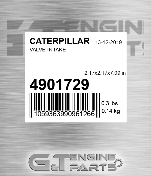 4901729 Valve-intake for CATERPILLAR