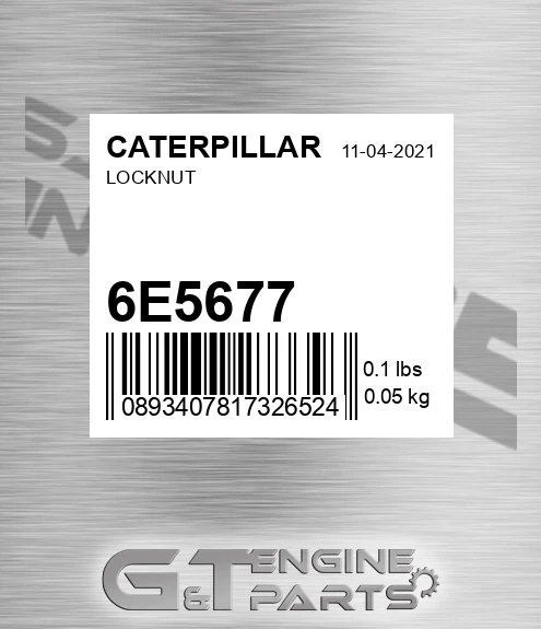 6E-5677 Locknut for CATERPILLAR