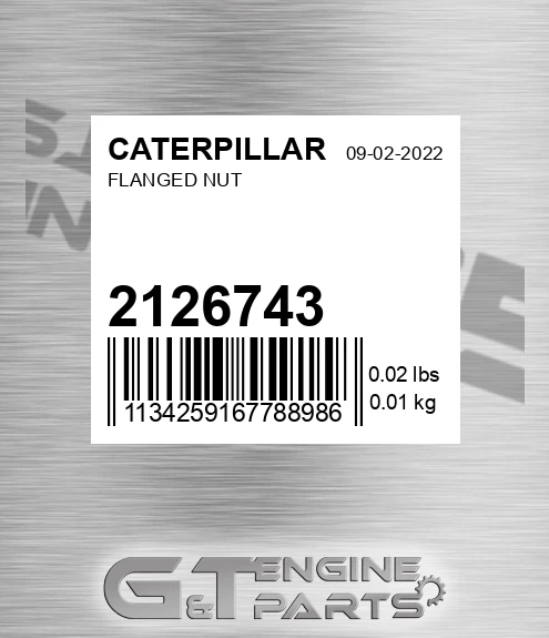 212-6743 Flanged Nut