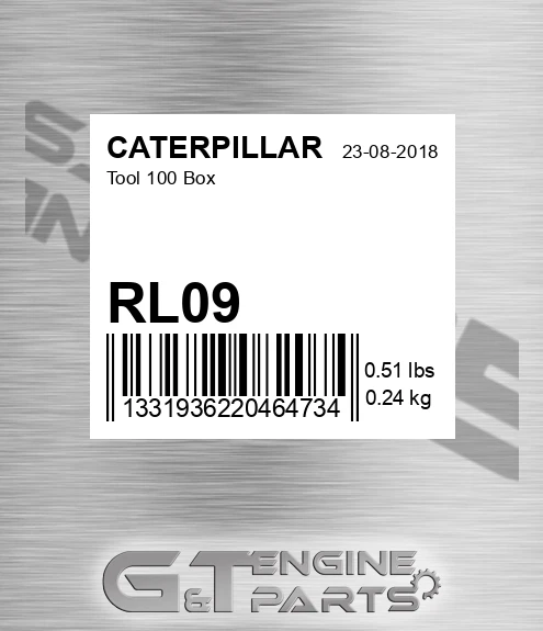 RL09 CATERPILLAR Tool 100 Box