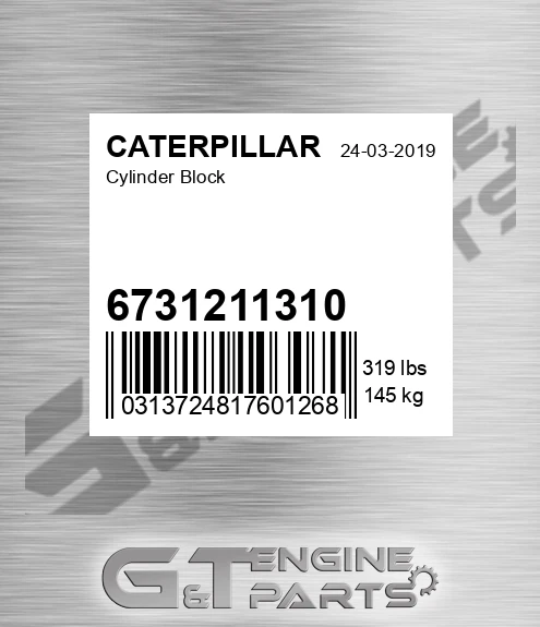 6731211310 Cylinder Block for CATERPILLAR