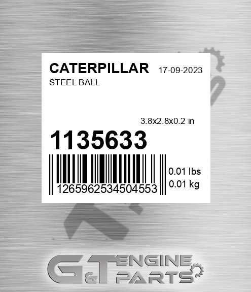 113-5633 Steel Ball for CATERPILLAR