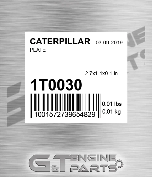 1T-0030 Plate