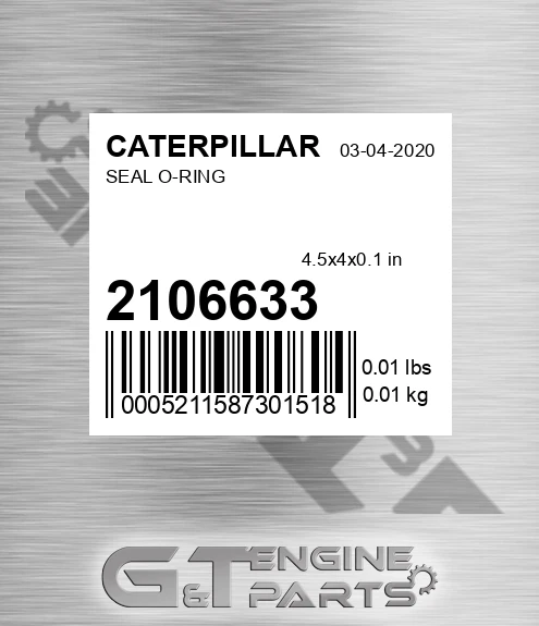 210-6633 Seal O-ring for CATERPILLAR