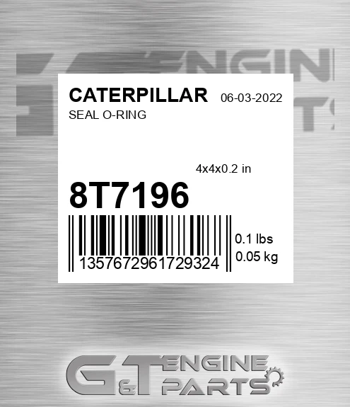 8T-7196 Seal O-ring for CATERPILLAR