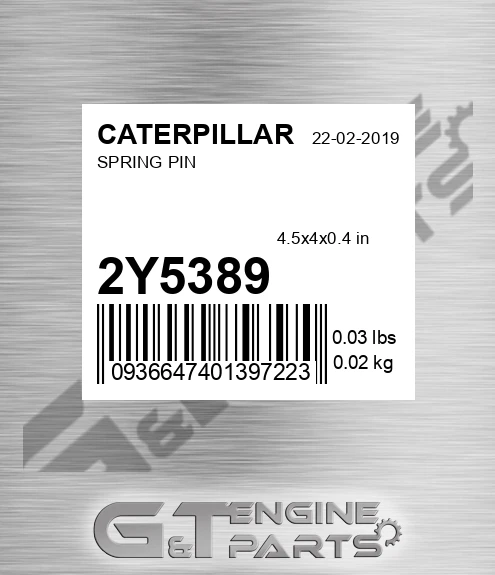 2Y-5389 Spring Pin for CATERPILLAR