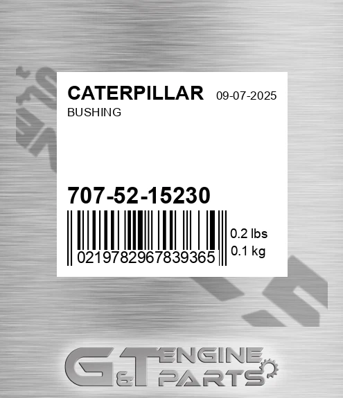 707-52-15230 Bushing-rod for CATERPILLAR