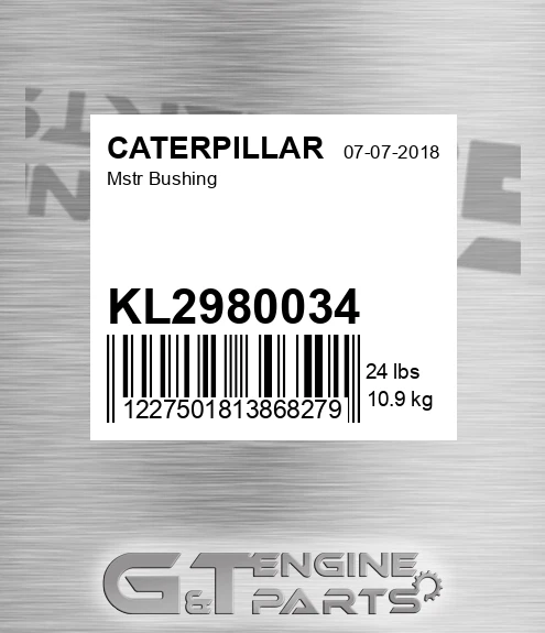 KL2980034 Mstr Bushing for CATERPILLAR
