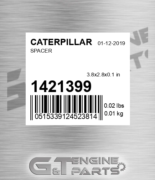 142-1399 Spacer for CATERPILLAR