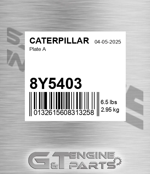 8Y5403 Plate A