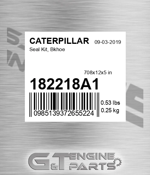 182218A1 Seal Kit, Bkhoe