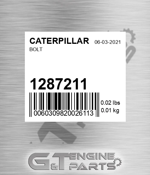 128-7211 CATERPILLAR Bolt