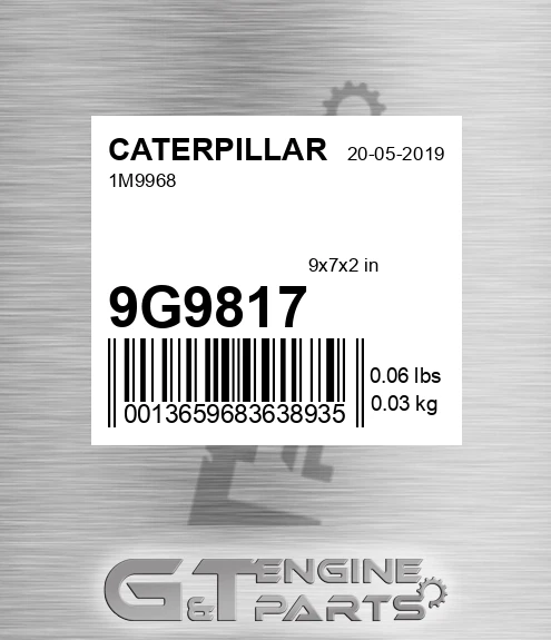9G9817 1m9968 for CATERPILLAR