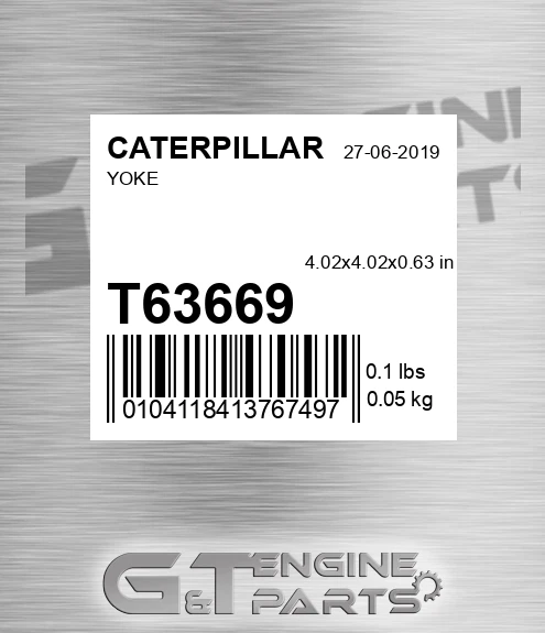 T63669 Yoke for CATERPILLAR