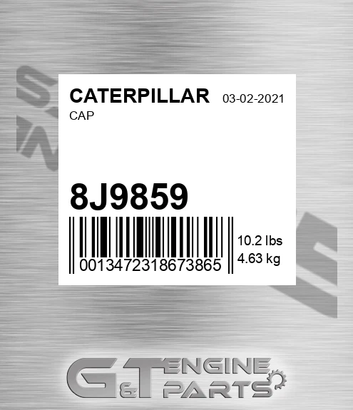 8J9859 Cap for CATERPILLAR