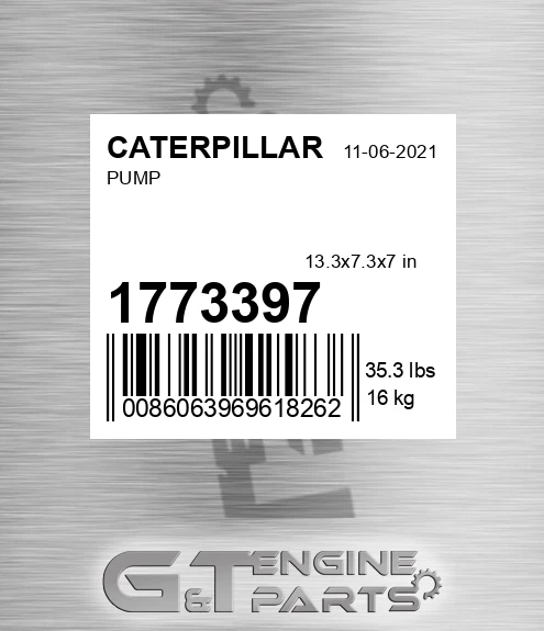 177-3397 Pump for CATERPILLAR