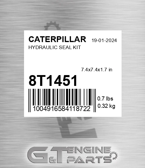 8T-1451 Hydraulic Seal Kit for CATERPILLAR